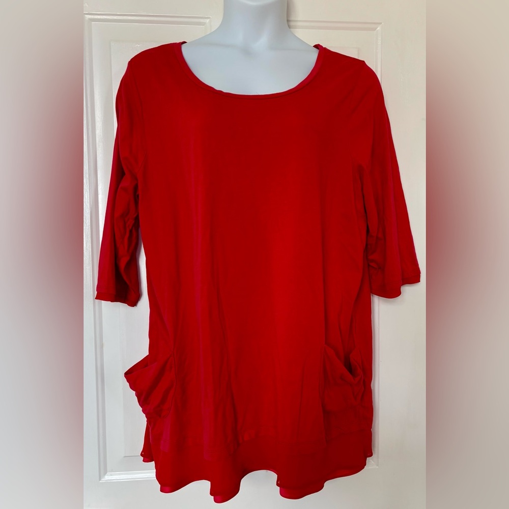 LOGO by Lori Goldstein Red Top